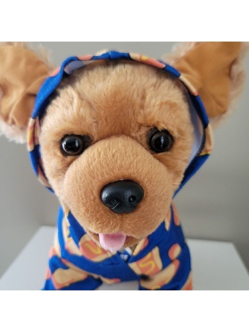 BUILD-A-BEAR Dog Stuffed Toy With Jacket & Collar Stuffed Animal #429